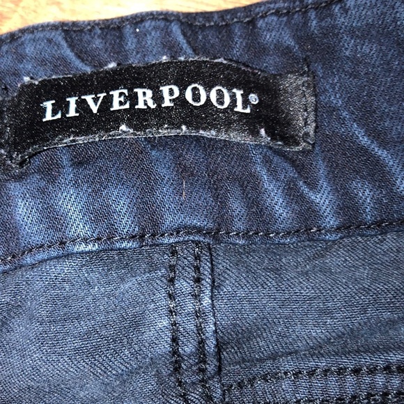 LiverPool size 6 blue jean jeggings - Picture 7 of 8